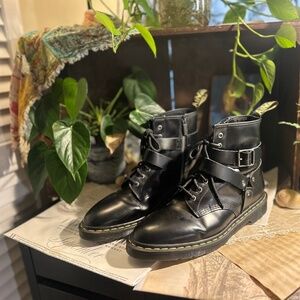 Dr. Martens Cristofer Leather Harness Boots